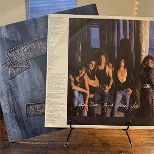 Bon Jovi New Jersey LP Vinyl Record 1988 Mercury 836 345-1 VG+/VG Rock Album
